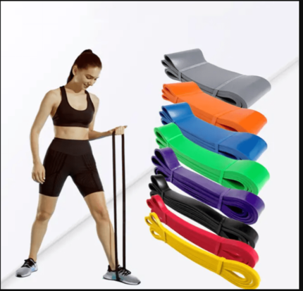 Lateks elastična traka za vježbanje sa opetrećenjem 55-80kg - Plava