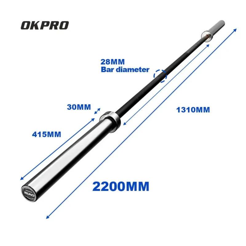 OK Pro Olimpijska šipka 220cm 20kg 1500 lb